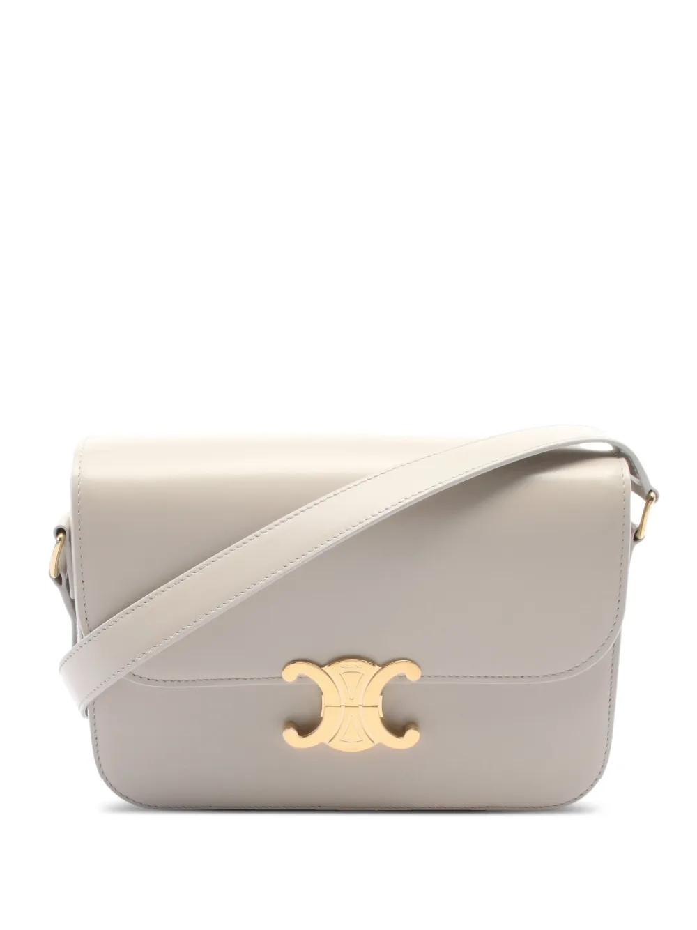 Céline Pre-Owned 2020s トリオンフ レザーショルダーバッグ - ニュートラル Céline Pre-Owned 2020s トリオンフ レザーショルダーバッグ - ニュートラル