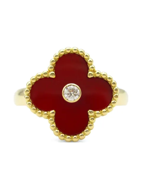 Van Cleef & Arpels خاتم 'ألامبرا' ذهب أصفر عيار 18 مرصع بألماس من عقد 2010