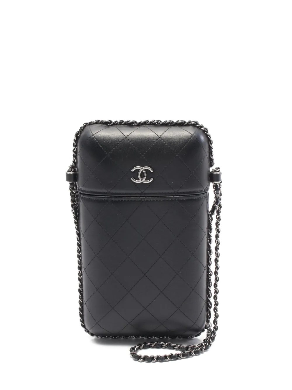 CHANEL Pre-Owned 2019 マテラッセ ショルダーバッグ - ブラック CHANEL Pre-Owned 2019 マテラッセ ショルダーバッグ - ブラック