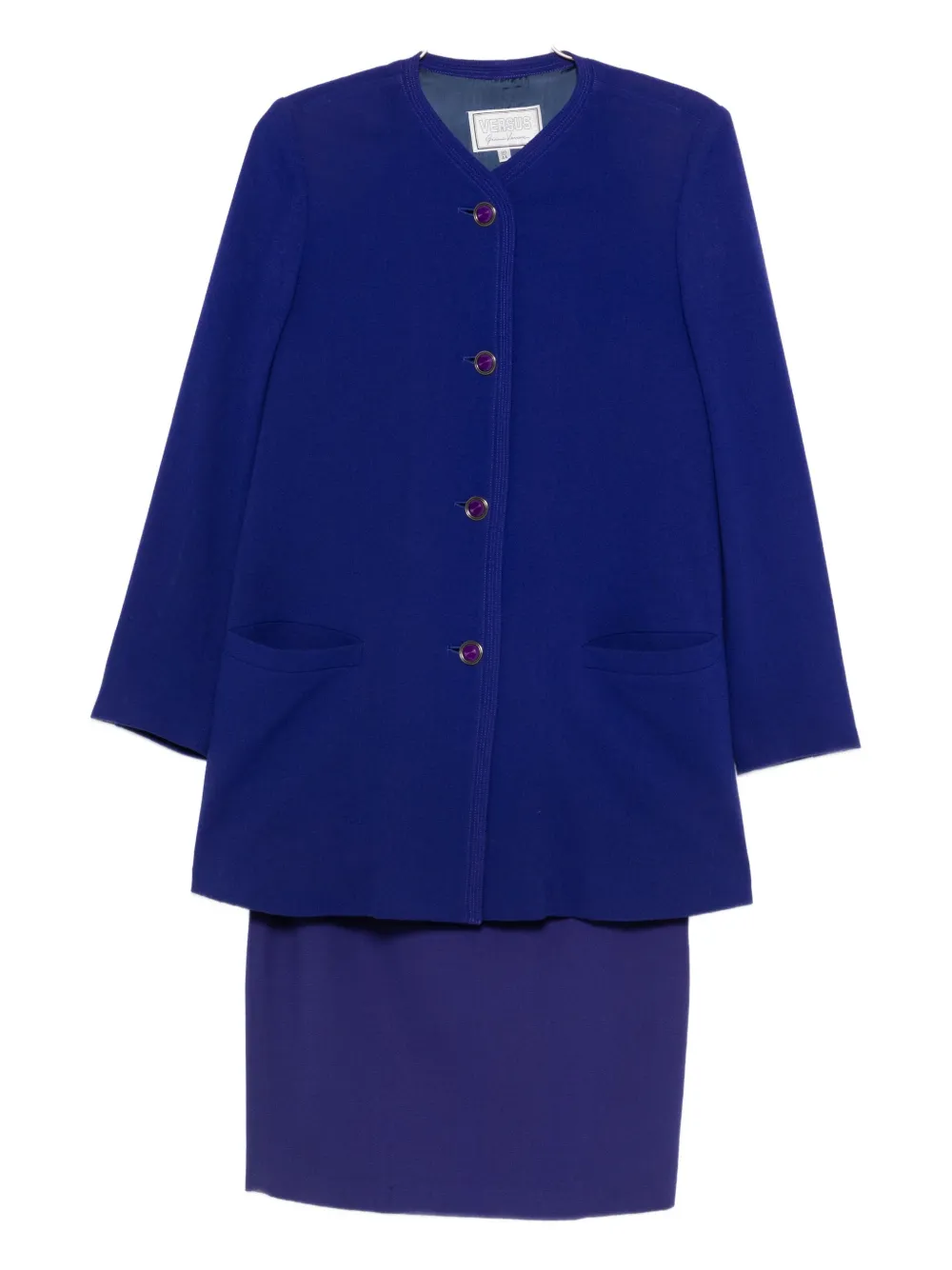 Versace Pre-Owned 1990s wool suit - Viola