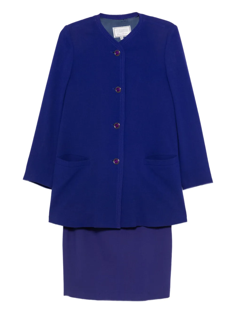 Pre-owned Versace 1990s Wool Suit
