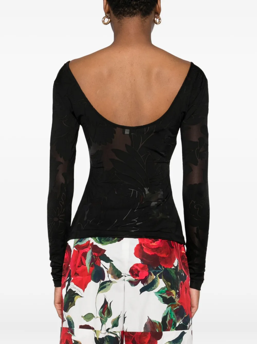 ETRO Top met lange mouwen Zwart