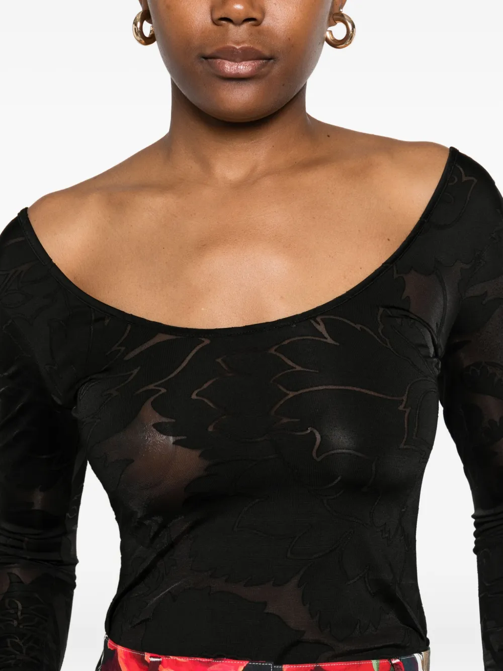 ETRO Top met lange mouwen Zwart