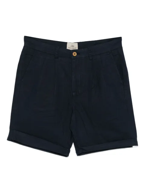 PENINSULA SWIMWEAR شورت برمودا بأطراف مطوية وبكسرات