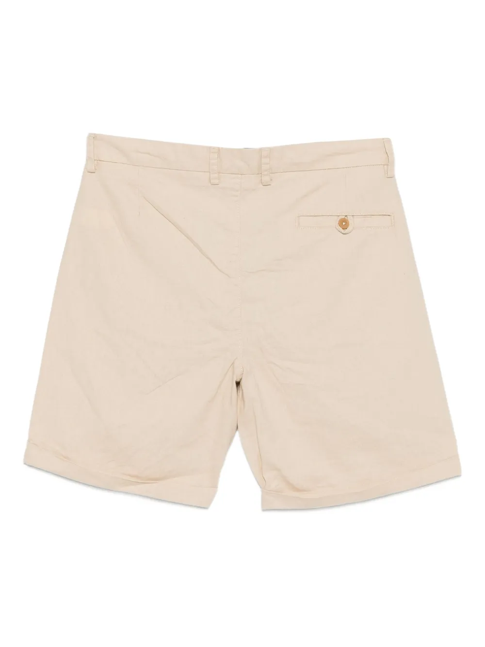 PENINSULA SWIMWEAR pleated linen-cotton shorts Beige