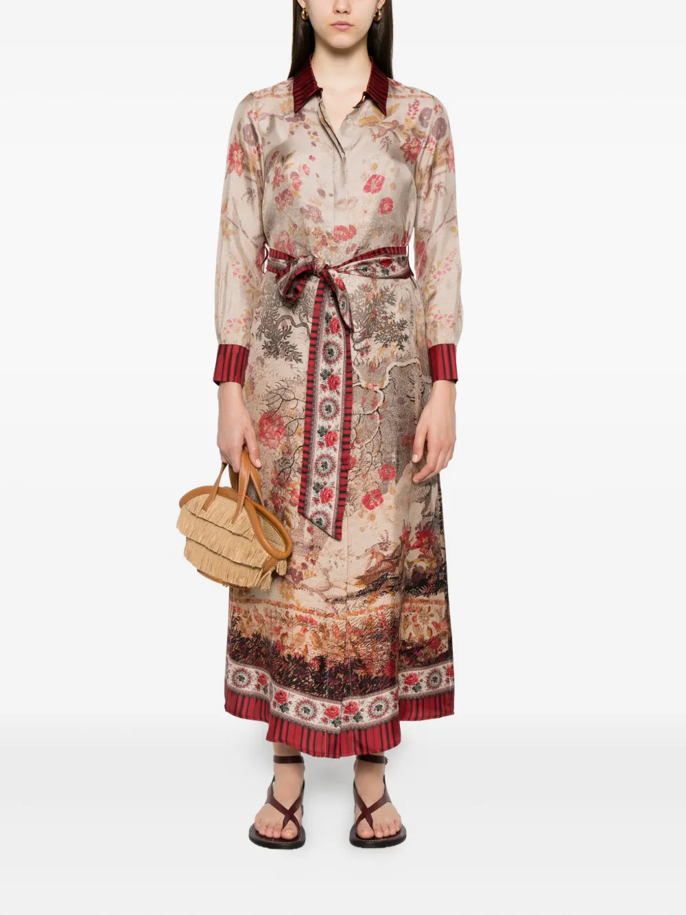 Pierre-Louis Mascia Aloe floral-print belted shirt dress | Day Dresses | Image 2