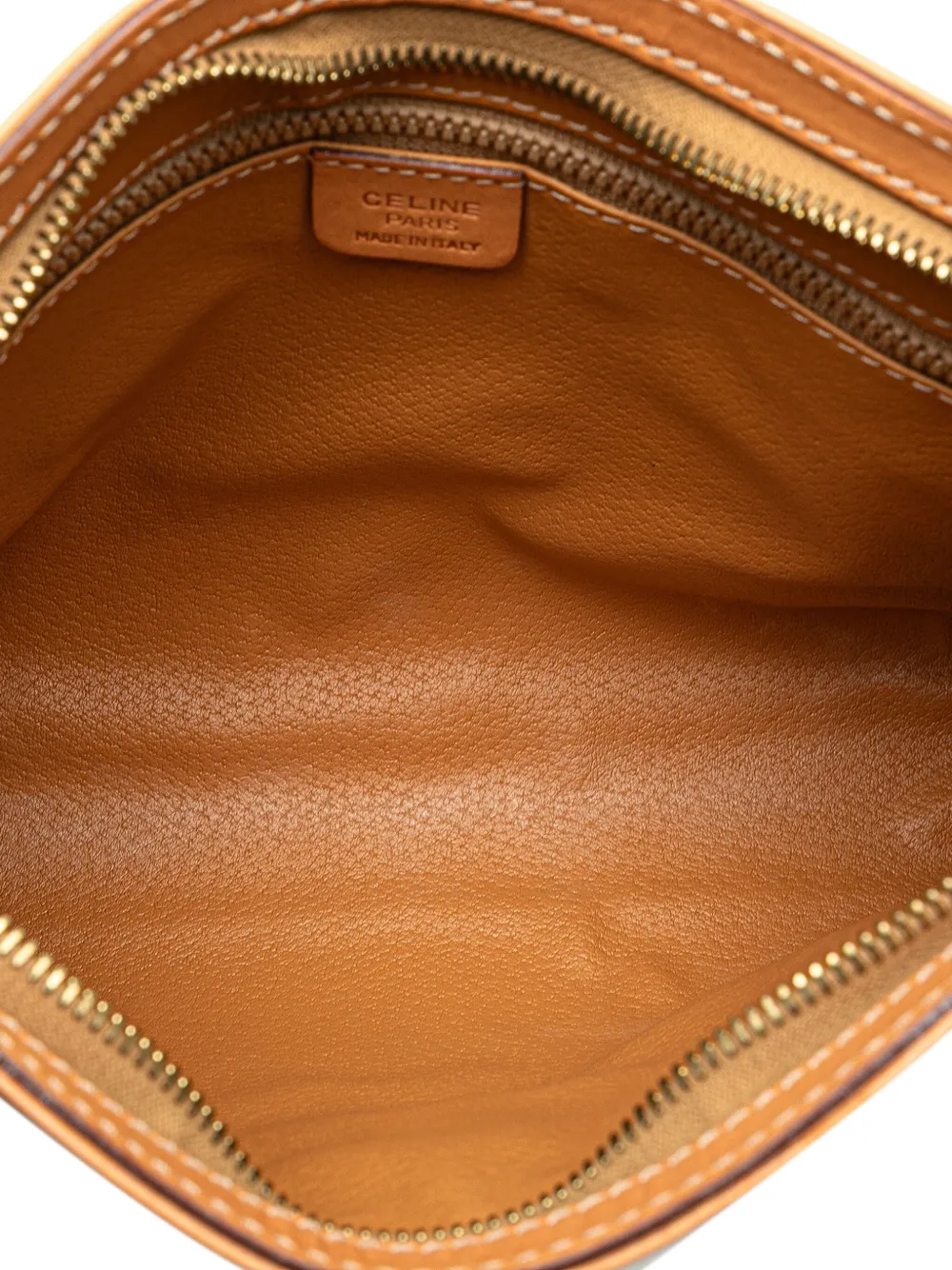 Pre-owned Celine 1992 Macadam Coated Canvas Clutch Bag