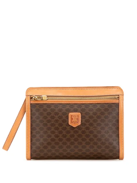 Céline Pre-Owned 1992 Macadam Coated Canvas clutch bag