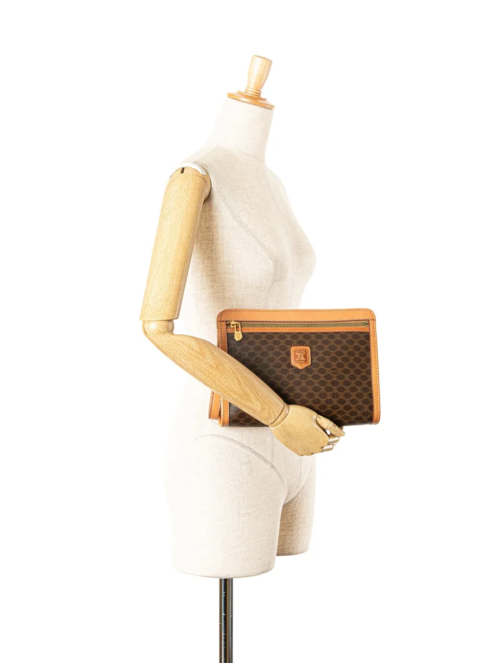 Céline Pre-Owned 1992 Macadam Coated Canvas clutch bag | Pre-Owned | Image 2