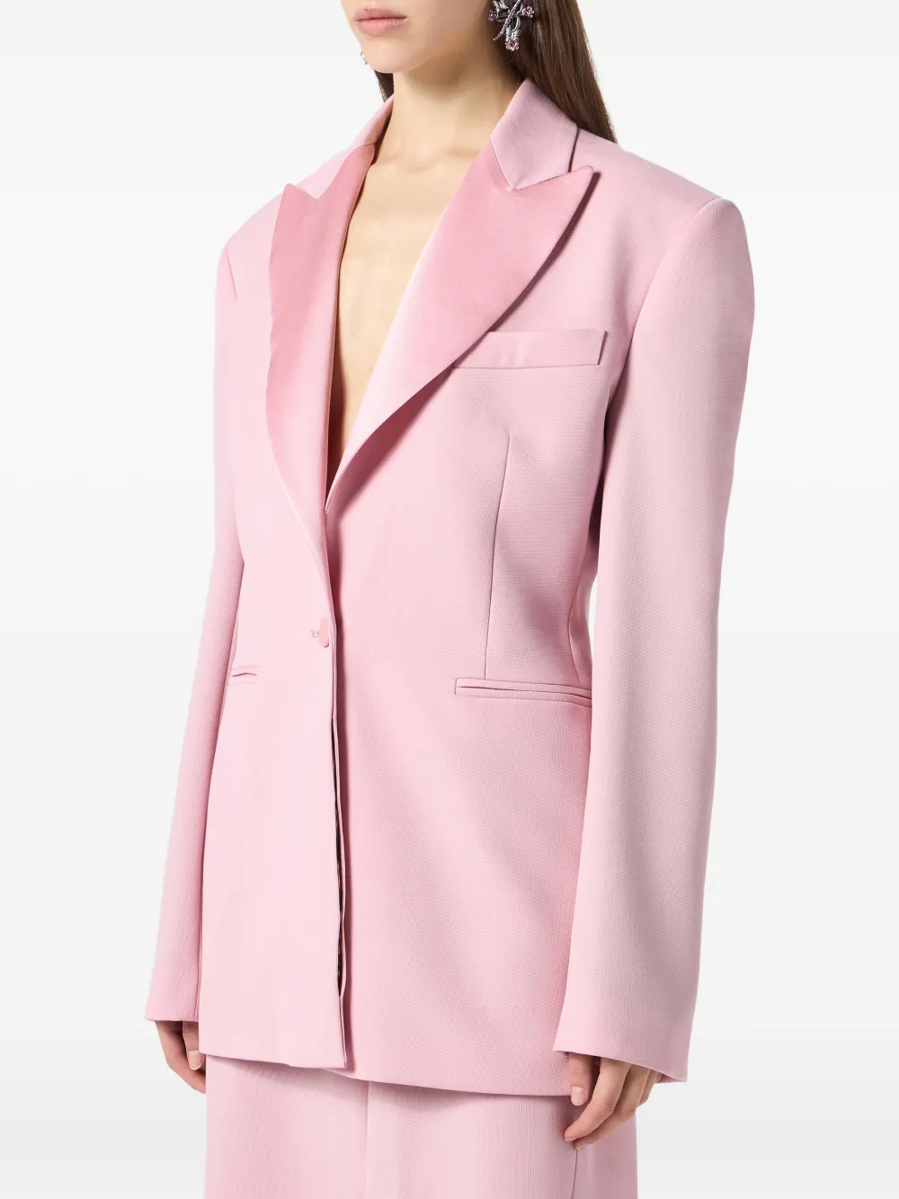 Blumarine single-breasted blazer Roze