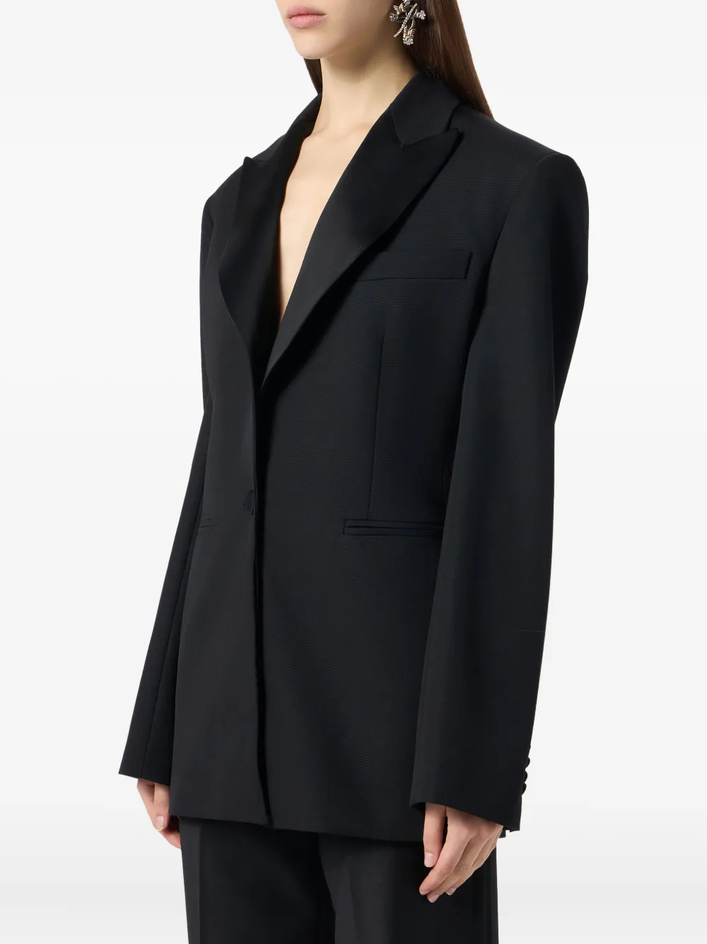 Blumarine single-breasted blazer Zwart
