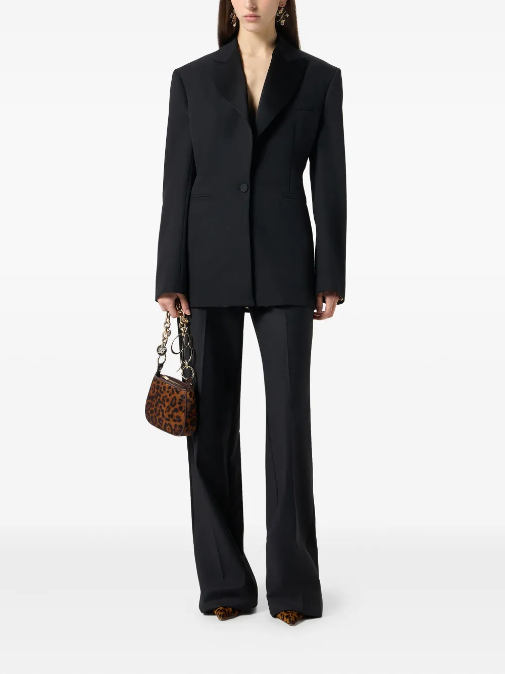 Blumarine single-breasted blazer Zwart