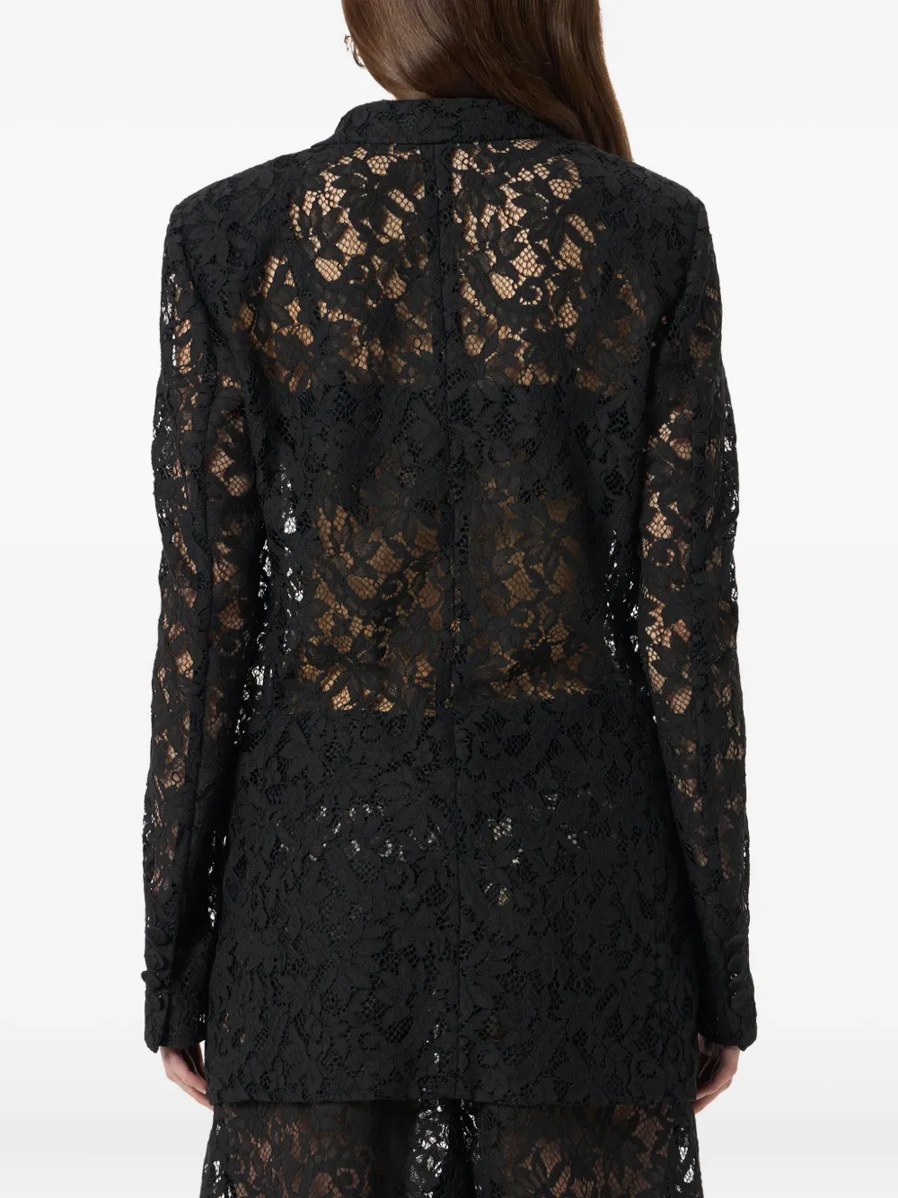 Blumarine Blazer met enkele rij knopen Zwart