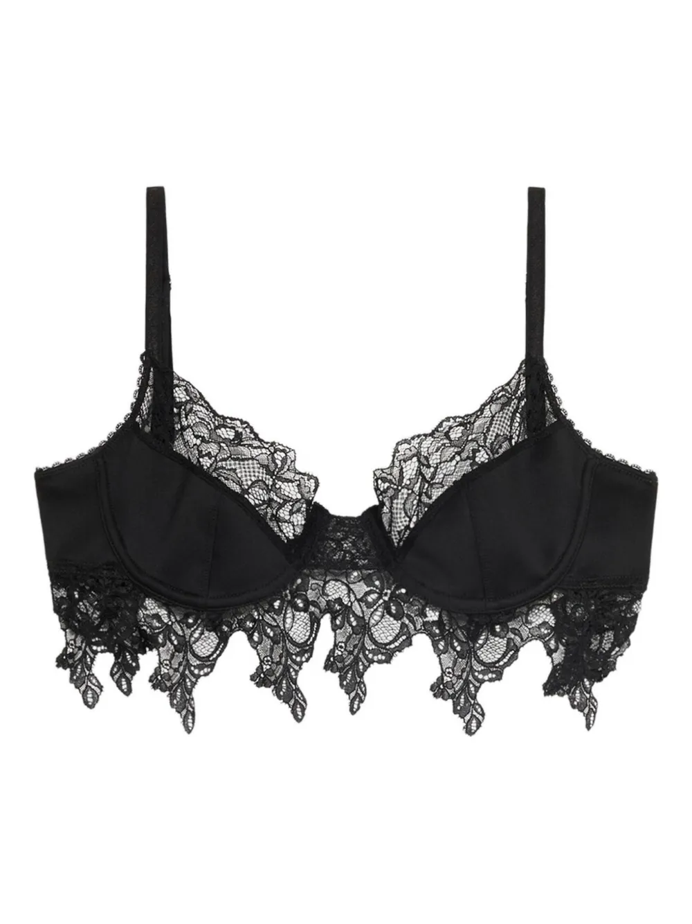 Blumarine Bh-top met afwerking van kant Zwart