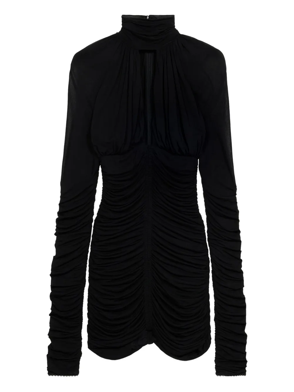 Blumarine Mini-jurk met ruches Zwart