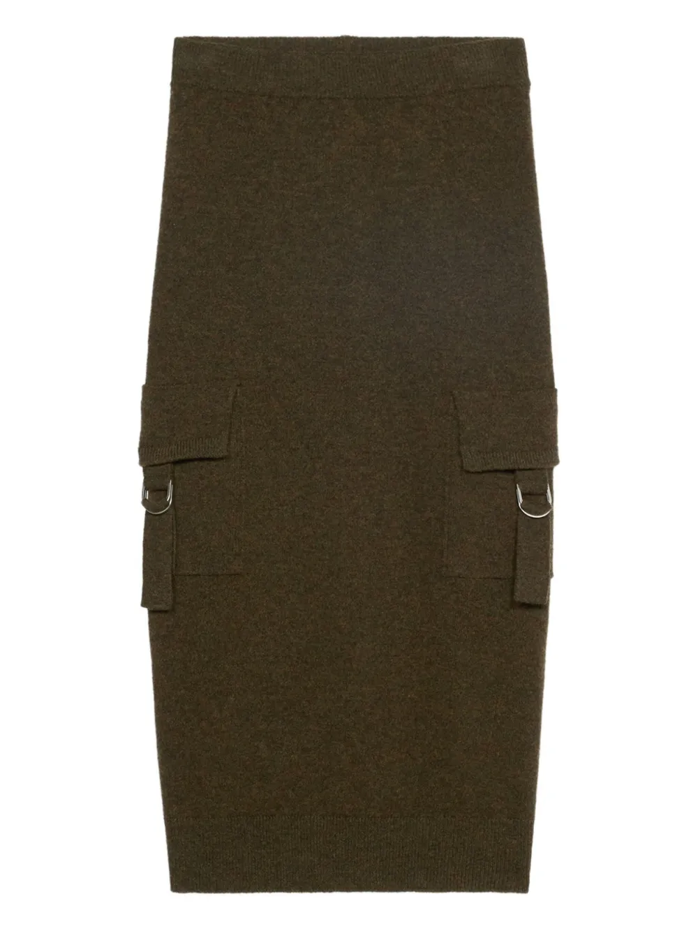 Blumarine cargo-pockets knitted midi skirt Bruin