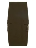 Blumarine cargo-pockets knitted midi skirt - Brown