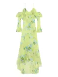 Blumarine ruffled floral maxi dress - Green