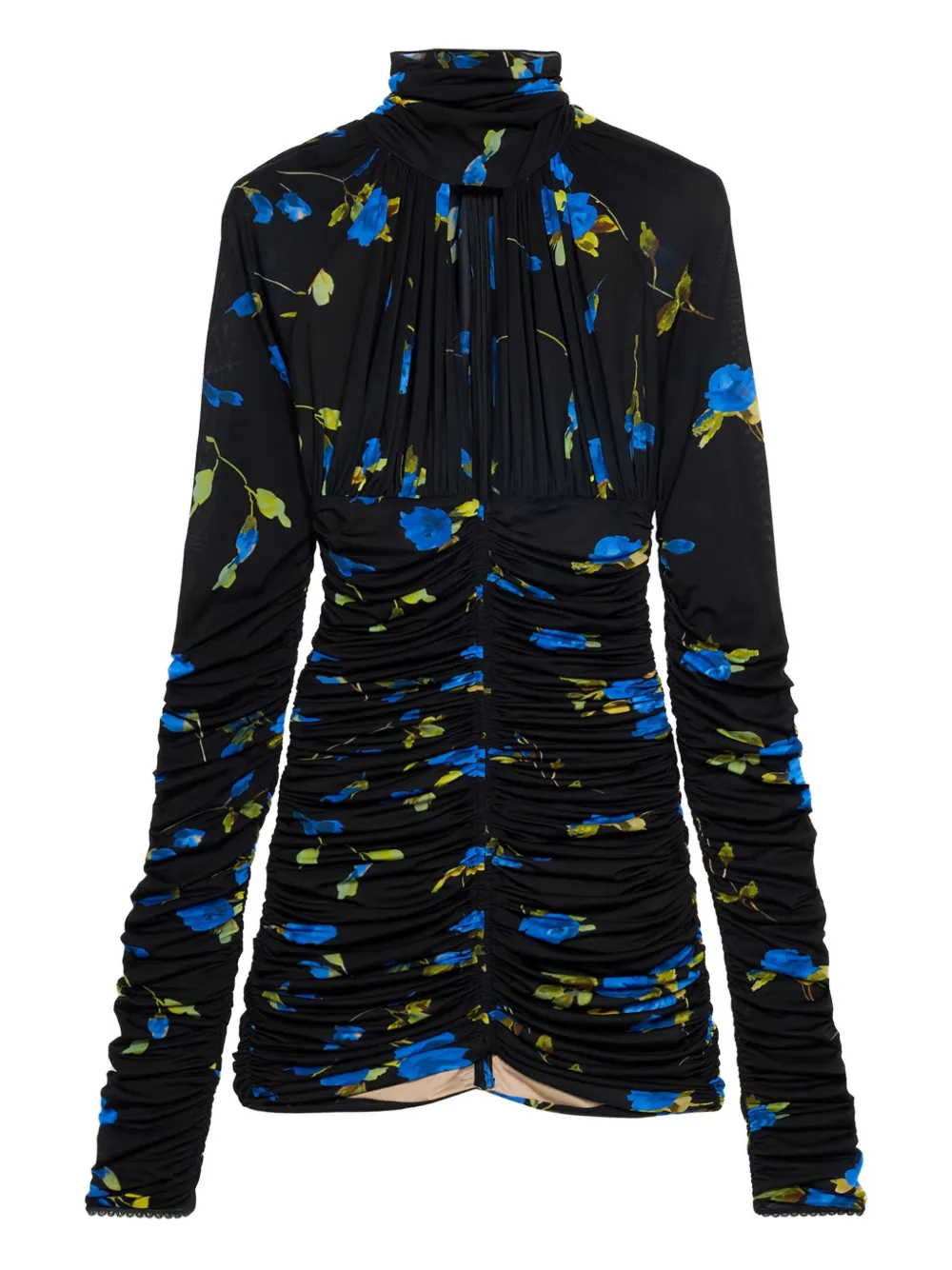 Blumarine Jurk met bloemenprint Blauw