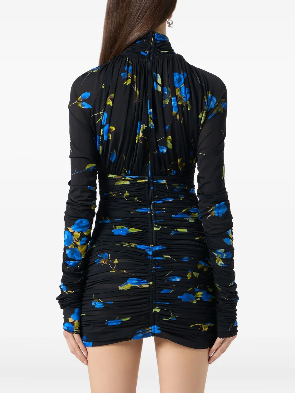 Blumarine Jurk met bloemenprint Blauw