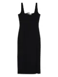 Blumarine cut-out-detail midi dress - Black