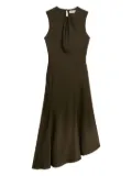 Blumarine asymmetric dress - Brown