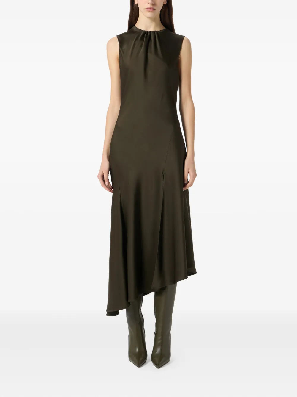 Blumarine Asymmetrische jurk Bruin