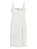 Blumarine cut-out-detail midi dress - White