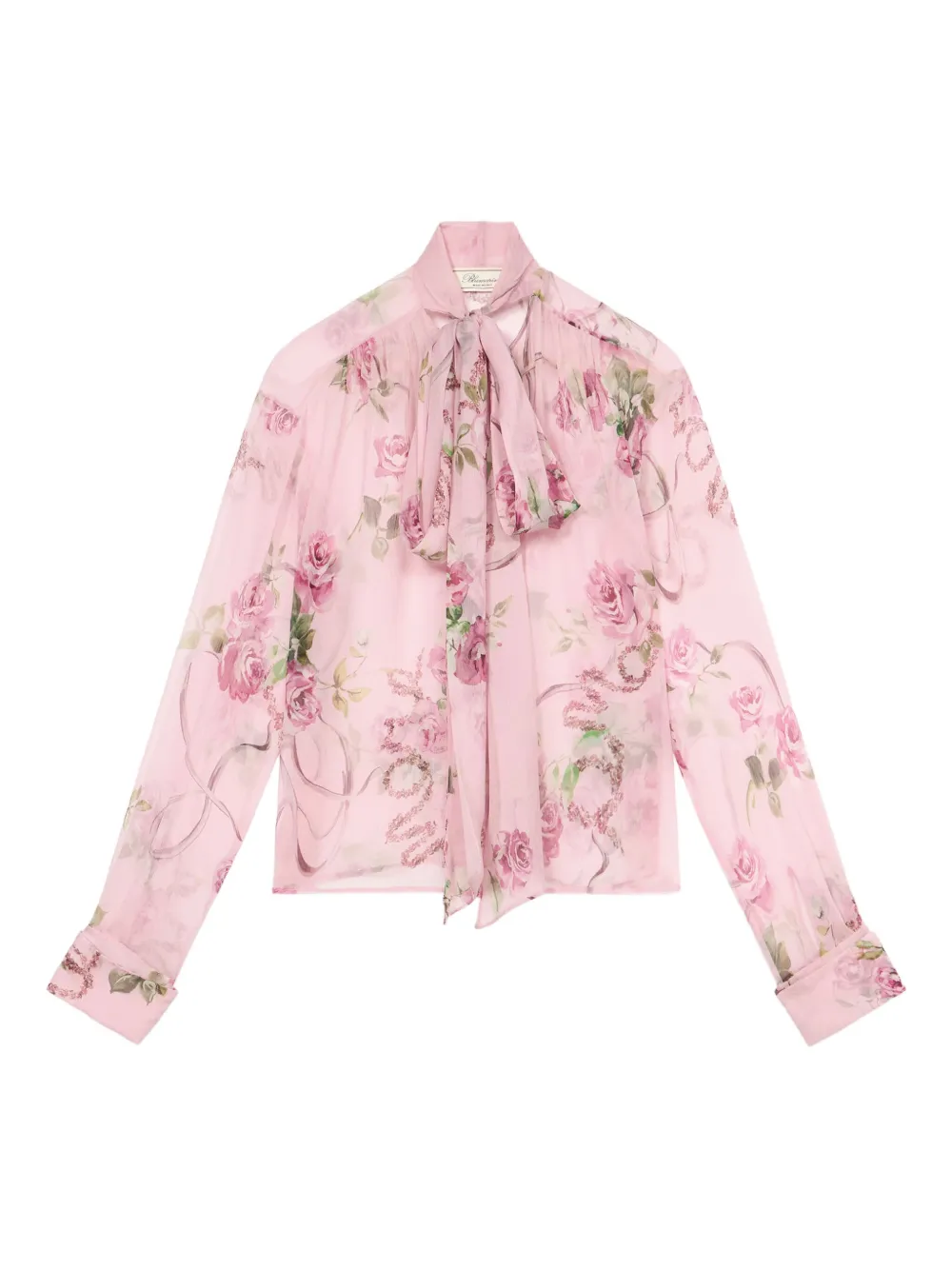 Blumarine Blouse met bloemenprint Roze