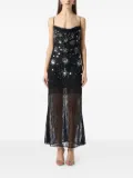 Blumarine sequin-embellished lace gown - Black