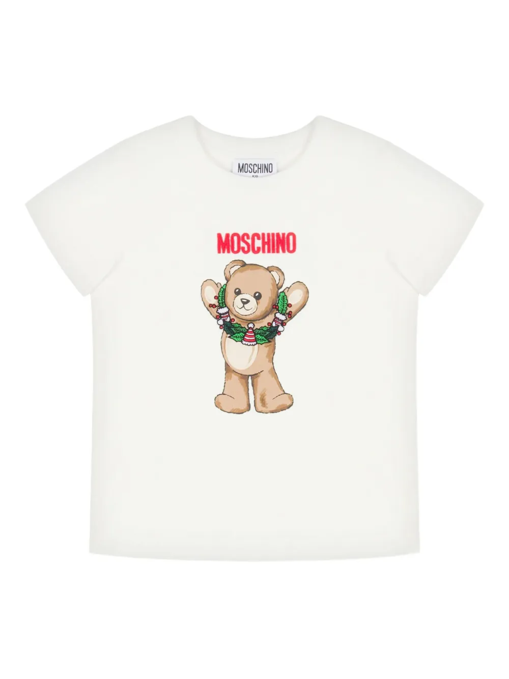 Moschino Kids T-shirt met teddybeerprint Beige