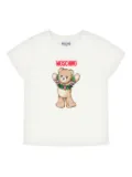 Moschino Kids teddy-bear print T-shirt - Neutrals