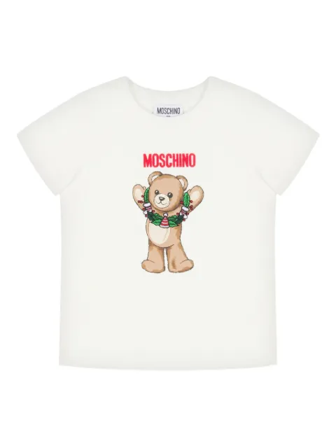 Moschino Kids teddy-bear print T-shirt