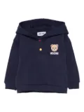 Moschino Kids Teddy Bear-print hoodie - Blue