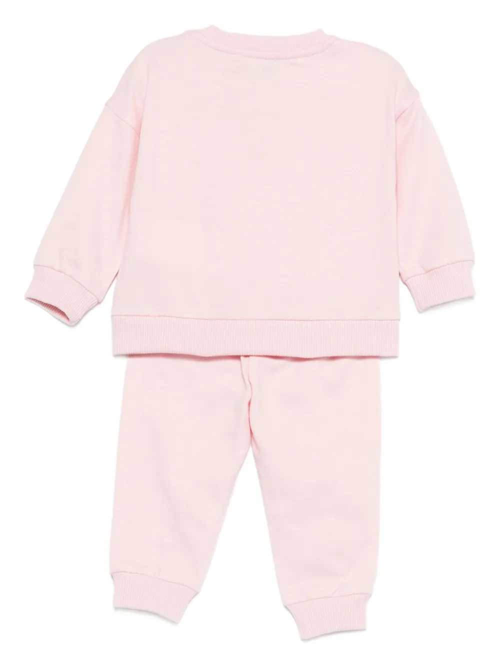 Moschino Kids Trainingspak met logodetail en lange mouwen Roze