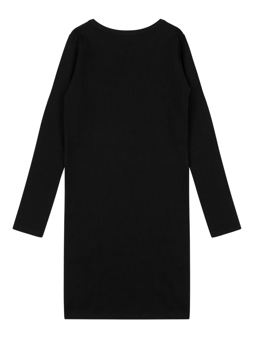 Moschino Kids Jurk met geborduurde doodskop en lange mouwen Zwart
