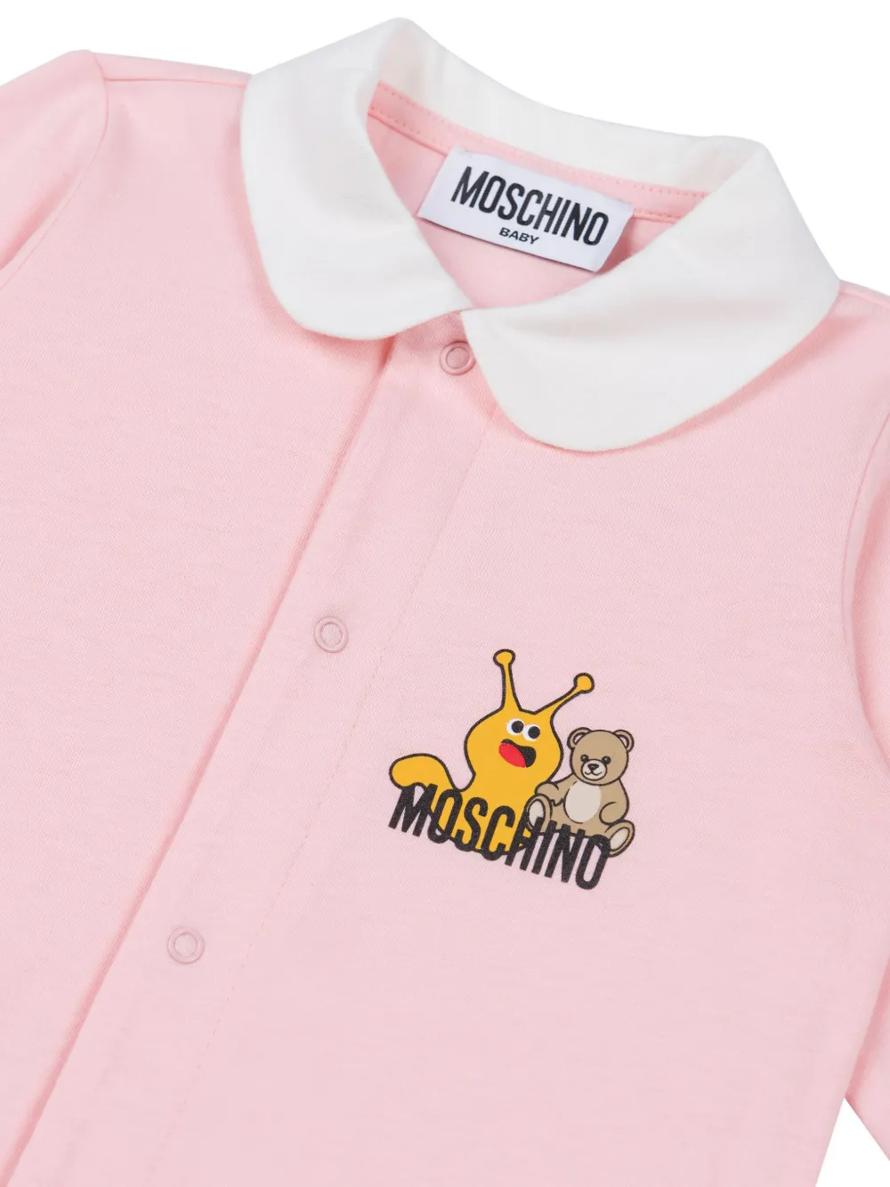 Moschino Kids Romper met lange mouwen Roze