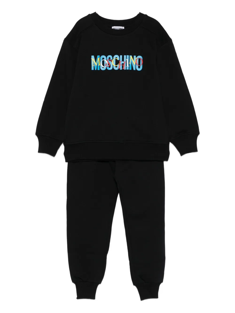Moschino Logo-print Tracksuit In Black