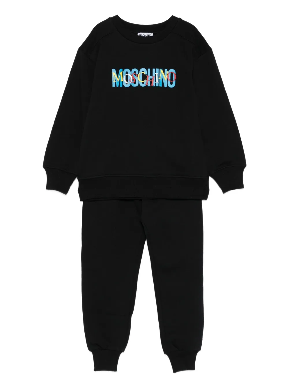 Moschino Kids Trainingspak met logoprint Zwart