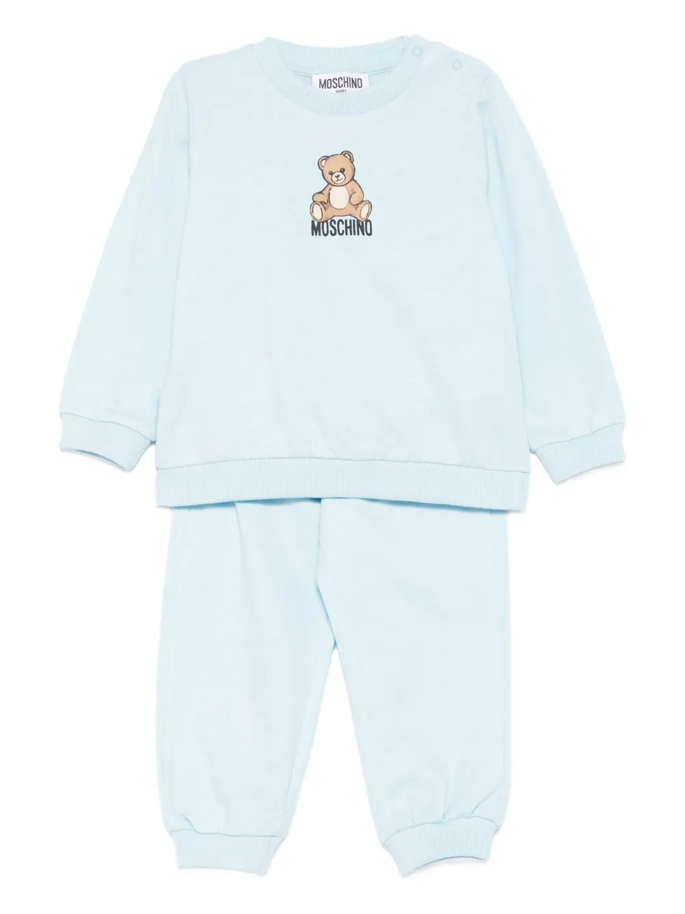 Moschino Kids Trainingspak met teddybeerprint Blauw