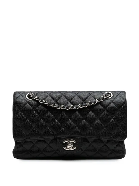 CHANEL Pre-Owned 2009-2010 Medium Classic Caviar Double Flap shoulder bag