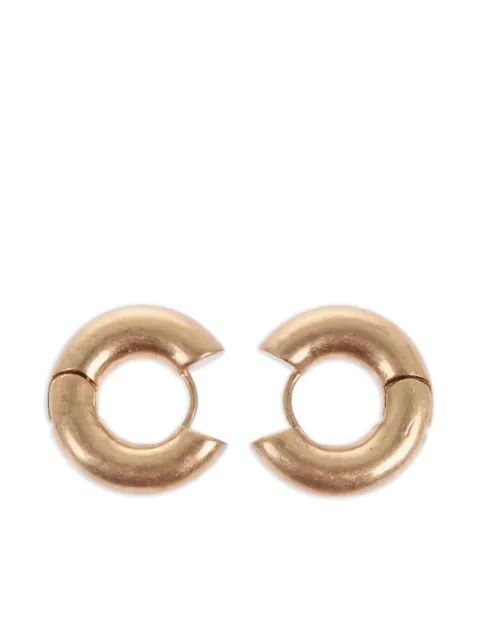 AllSaints brushed hoop earrings