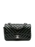 CHANEL Pre-Owned 2015-2016 Mini Rectangular Classic Chevron Patent Single Flap crossbody bag - Blue