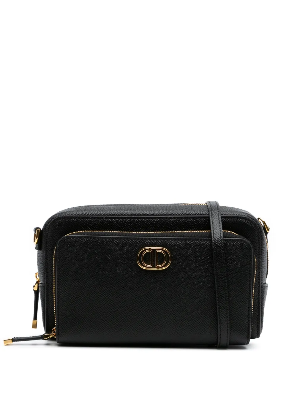 2023 Grained Calfskin Caro Double Pouch crossbody bag