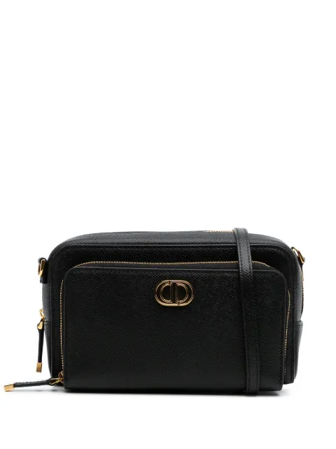 Christian Dior Pre-Owned bolsa crossbody Grained Calfskin Caro Double Pouch 2023