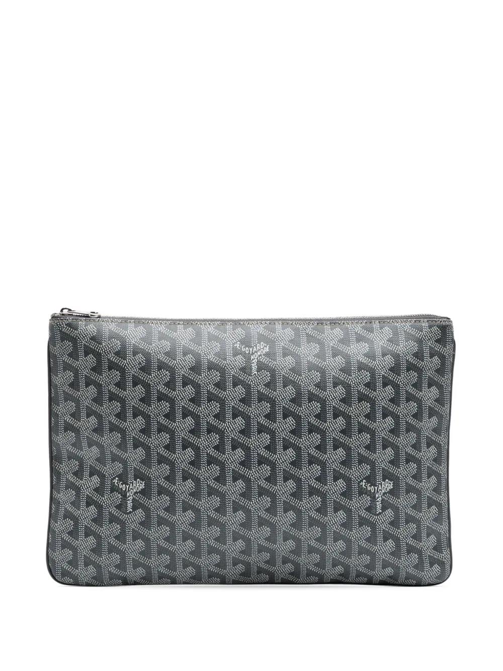 Goyard Pre-Owned 2019 ゴヤールディン セナ MM クラッチバッグ - グレー Goyard Pre-Owned 2019 ゴヤールディン セナ MM クラッチバッグ - グレー