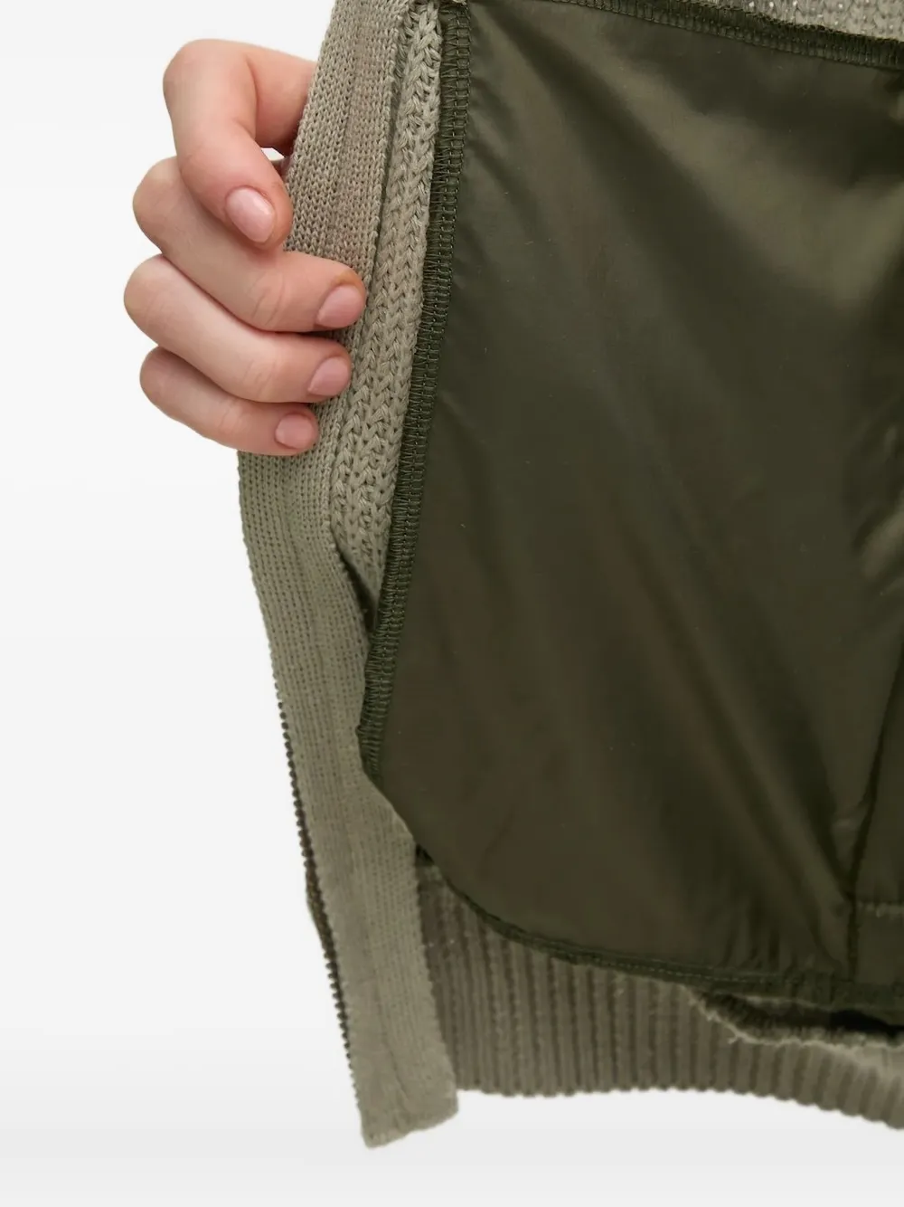 Aeronautica Militare Bomberjack met gebreid vlak Groen