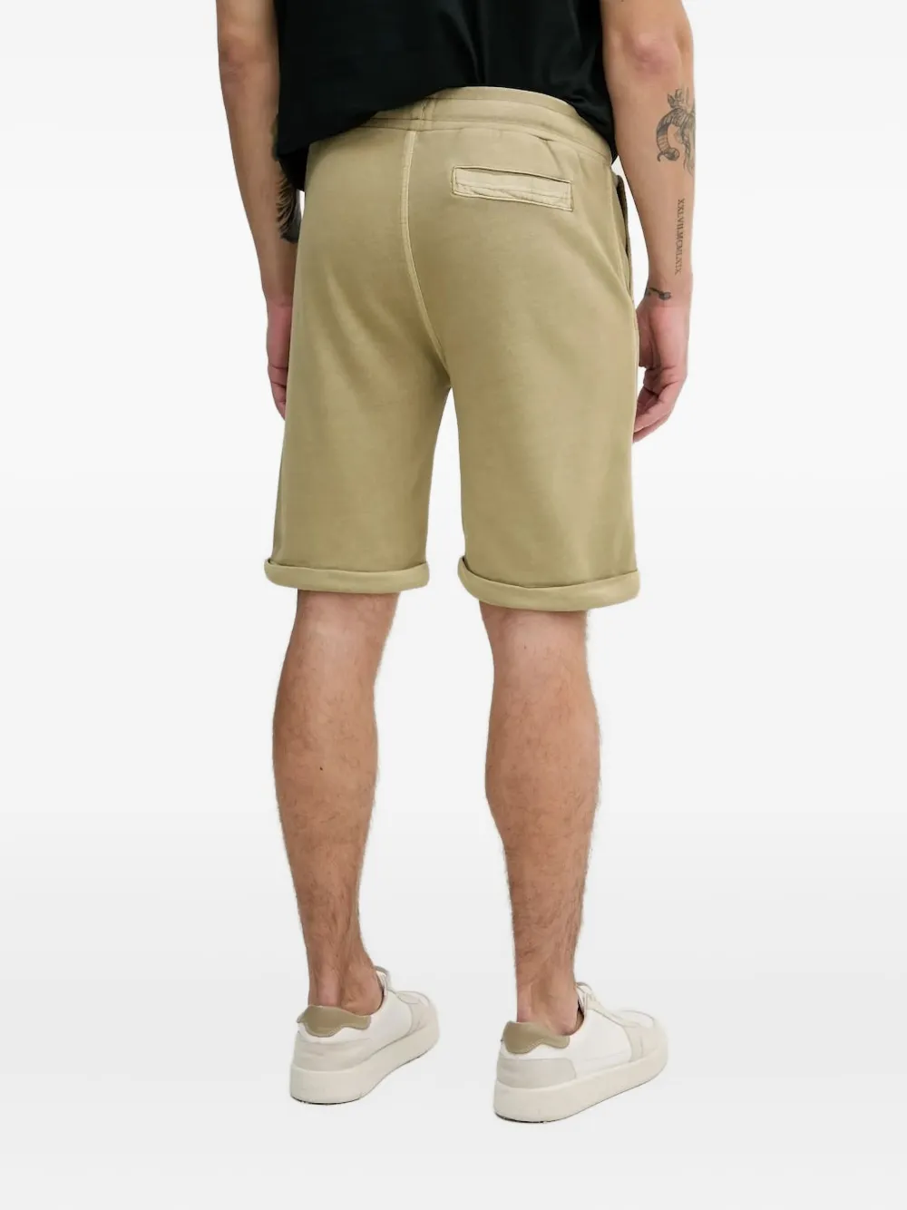 Aeronautica Militare Shorts met geborduurd logo Groen