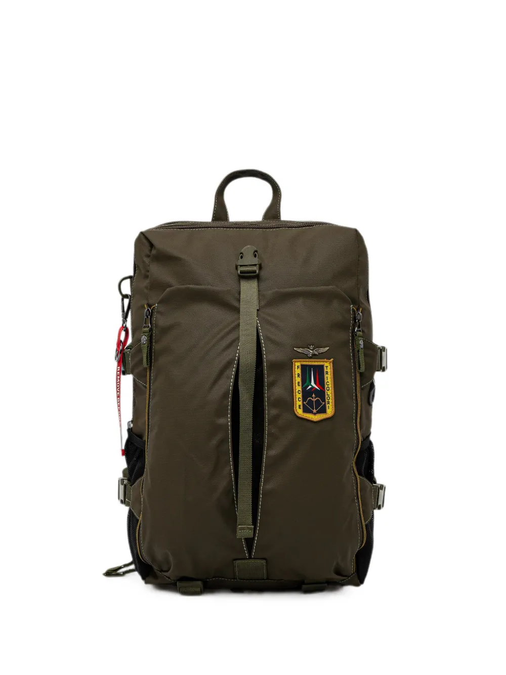 Aeronautica Militare patch-detail buckle-fastening backpack - Grün