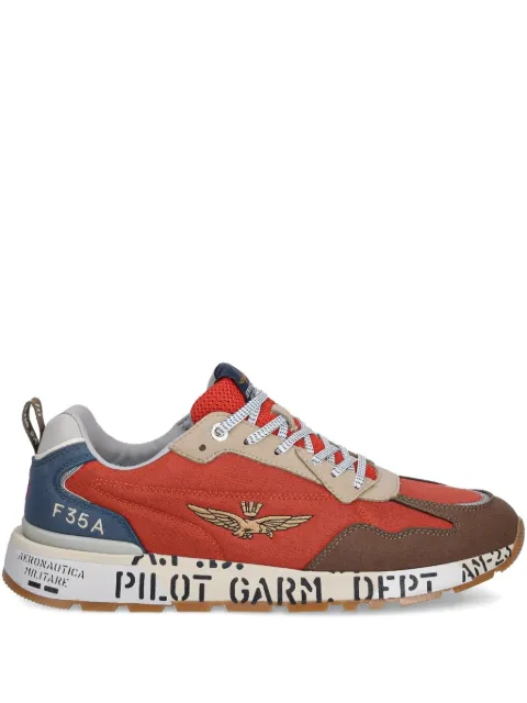 Aeronautica Militare logo-embellished lace-up sneakers